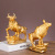 Light Luxury High-End Fortune Cow Resin Craft Ornament Home Decorations Office Desk Surface Panel Wine Cabinet Elegant Furnishings