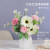 INS Simple Ceramic Vase Decoration Home Soft Outfit Decoration Decoration Dried Flower and Fake Flower Flower Arrangement Artificial Flower Flower Ware