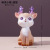 Cute Cartoon Lucky Sika Deer Resin Decorations Creative Home Living Room Hallway Decoration Car Car Decoration