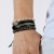 American New Simple Handmade Woven Multi-Layer Leather Bracelet Creative DIY Three Bracelet Combination Men's Bracelet