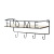 Simple Ins Style Iron Art Partition Wall Bathroom Rack Hook Living Room Bedroom Bathroom Towel Hook