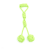 Factory Supply Pet Toy Cotton Rope Dog Chewing Rope Double Ball Candy Color Dog Interaction