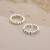 Broken Silver Several Two Rings Female Special-Interest Design Simple and Light Luxury Open Silver Plated Ring Wholesale