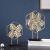 Nordic Simple Light Luxury Golden Monstera Metal Ornaments Creative Home Living Room Table Decoration Light Luxury Ornaments