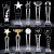 Crystal Trophy Creative Customized Love Volunteer Children Medal Licensing Authority Glass Honor Souvenir