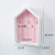 Creative Nordic Style Wooden House Wall Hook for Keys Jewelry Box Home Hallway Storage Rack Keys' Box