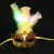 Halloween Luminous Fluff Fiber Mask Ball Led Feather Mask Hot Selling Children's Toys Wholesale
