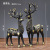 Nordic Light Luxury Couple Elk Resin Decorations Living Room Entrance and Wine Cabinet Home Decorations Housewarming Gifts