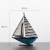Nordic Country Distressed Wrought Iron Sailboat Decoration Office Desk Bookshelf Living Room TV Cabinet Home Decoration