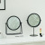 Retro Ins Nordic Dressing Table Desktop Makeup Mirror Dormitory Desktop Portable Student Household Rotating Vanity Mirror