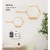Nordic Iron Storage Rack Punch-Free Grid Wall Hangings Creative Living Room Bedroom Hook Decorative Storage Shelf