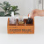 Zakka Retro Wood Portable Six-Cell Storage Box Home Desktop Cosmetics Sundries Storage Organization Wooden Box