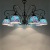 New Di Zhonghai Retro Living Room Bedroom Features Restaurant and Cafe Hotel Homestay Turkish Handmade Glass Chandelier