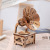 Retro Wood Phonograph Music Box Decoration Creative Mini Music Box Decoration DIY Children's Birthday Gifts