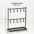 European Style Desktop Dresser Hook Jewelry Rack Earring Storage Rack Double Layer Necklace Finishing Ornament Jewelry Display Stand