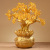 Citrine Pachira Macrocarpa Money Tree Blessing Purse Resin Decorations Counter Desktop Pachira Macrocarpa Craft Ornaments