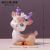 Cute Cartoon Lucky Sika Deer Resin Decorations Creative Home Living Room Hallway Decoration Car Car Decoration