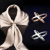 Factory Creative Beige Gold Plated Scarf Buckle Multi-Purpose Cross Hollow Glossy Silk Scarf Square Scarf Shawl Buckle