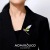 Dragonfly Acrylic Transparent Wings Zircon Brooch Personality Gradient Color Insect Brooch Pin Clothing Coat Accessories