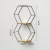 Iron Nordic Wall Decorations Ins Home Bedroom Dining Room Wall Pendant Room Hexagonal Shelf Wall