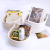 Cotton String Small Storage Basket Small Desktop Snack Cosmetics Storage Basket Barrel Storage Basket Color round Basket Customization