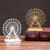 European-Style Retro Rotatable Ferris Wheel Metal Ornaments Creative Home Wine Cabinet Furnishings Office Desk Surface Panel Decorations