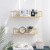 Simple Modern Iron Wood Shelf Creative Home Living Room Wall Multi-Functional Sundries Storage Organizing Rack