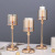 INS Light Luxury French Iron Golden Candlestick Decoration European Dining Table Decorations Candlelight Dinner Candle Candlestick