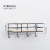 Creative Wooden Wall Rack Hook Simple Single Layer Flat Partition Storage Rack Wall Decoration Coat Hanging