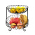 Nordic Light Luxury Creative Hollow Iron Double Layer Fruit Basket Household Dried Fruit Basket Removable Drain Basket Storage Rack