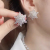 Tiktok Same Super Flash Zircon Flower Earrings Exquisite and Versatile Dignified Goddess Trending Earrings Factory Direct Sales Wholesale
