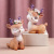 Cute Cartoon Lucky Sika Deer Resin Decorations Creative Home Living Room Hallway Decoration Car Car Decoration