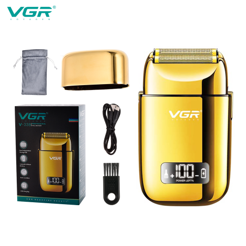 vgr338 razor new electric high-power lcd digital display hair washing and charging metal reciprocating shaving