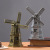 Creative Home Metal Crafts Living Room Decoration European Style Ornaments Dutch Windmill Model Table-Top Decoration Hot Sale