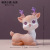 Cute Cartoon Lucky Sika Deer Resin Decorations Creative Home Living Room Hallway Decoration Car Car Decoration