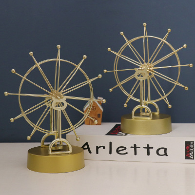 Creative Metal Ferris Wheel Permanent Motion Instrument Decoration Home Office Desk Surface Panel Decoration Magnetic Wiggler Decoration