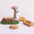 Zakka Groceries Mini Micro Landscape Mini Resin Ornament Creative Cute Painted Small House Decorations Gift