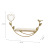 INS Creative Simple Nordic Style Wall Hangings Living Room Bedroom Room Restaurant Decorations Non-Marking Shelves Iron