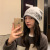 Internet Celebrity Autumn Letters Toque Fashion Trend Show Face Small Sleeve Cap Knitted Warm Beanie Hat Confinement Cap Direct Sales