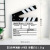 Shooting Props Wooden Movie Clapperboard Shooting Auxiliary Background Props Director Board Home Daily Decoration