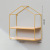 Nordic Creative Small Room-Shaped Shelf Bedroom Wall Storage Living Room Wall Hanging Dormitory Bedside Decoration Shelf