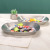 Factory Direct Sales Retro European Tinplate Iron Fruit Plate Snack Melon Seeds Candy Plate Fruit Pastry Tray Creative