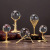 Nordic Light Luxury Metal Crystal Ball Decoration Creative Home Living Room TV Cabinet Decorations Soft Iron Furnishings