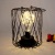 INS Wrought Iron Net Red Creative Table Lamp Bedroom Bedside Table Decoration Girl Room Decoration Iron Frame LED Light