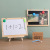 Household Cute Wood Small Blackboard Double-Sided Children's Drawing Board with Bracket Wall Hanging Magnetic White-Board Small Blackboard