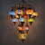 Ethnic Style Chandelier Features Restaurant and Cafe Vintage Handmade Glass Turkish Chandelier for Hotel Duplex Building