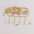 Creative Iron Hook Home Hallway Decoration Wall Hanging Creative Key Storage Fitting Room Coat and Cap Clothes Rack