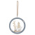 Simple Nordic Wooden round Elk Pendant Christmas Atmosphere Decorations Girls Room Bedroom Wall Hanging