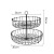 Cross-Border Nordic Iron Fruit Basket Household Snack Fruit Plate Fruit Basket Decoration Ins Style Double Deck Pallet