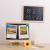 Household Cute Wood Small Blackboard Double-Sided Children's Drawing Board with Bracket Wall Hanging Magnetic White-Board Small Blackboard